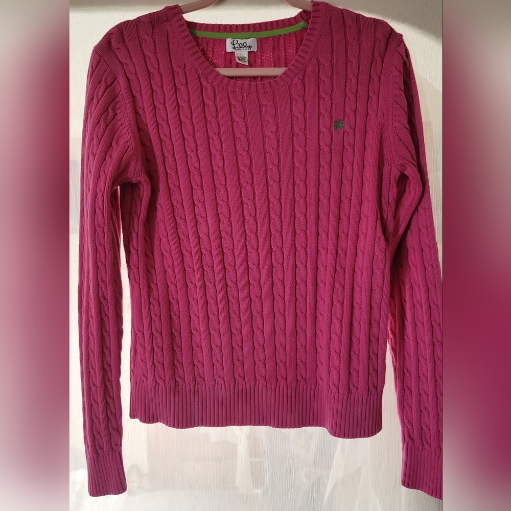 Lilly Pulitzer Pink Sweater - L